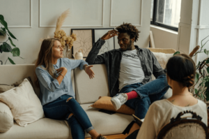biracial couple in couples counseling in simi valley